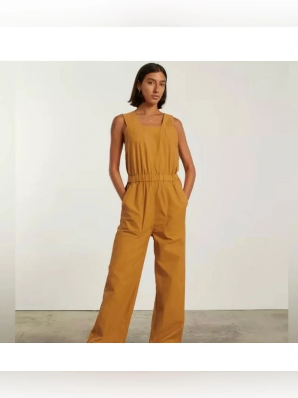 Everlane The Fatigue Apron‎ Jumpsuit in Amber Gold Size 0